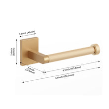 Load image into Gallery viewer, HOMLUX Wall Mounted Single Arm Toilet Paper Holder in Brass