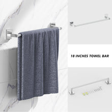 Load image into Gallery viewer, HOMLUX 18 in. Towel Bar with Embossing in Chrome
