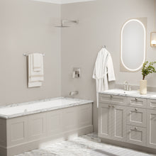 Load image into Gallery viewer, HOMLUX 24 in. Towel Bar with Embossing in Chrome