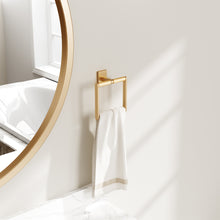 Load image into Gallery viewer, HOMLUX Wall Mounted Towel Ring with Embossing in Brass
