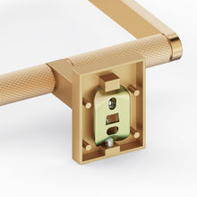 Load image into Gallery viewer, HOMLUX Wall Mounted Towel Ring with Embossing in Brass