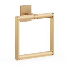 Load image into Gallery viewer, HOMLUX Wall Mounted Towel Ring with Embossing in Brass