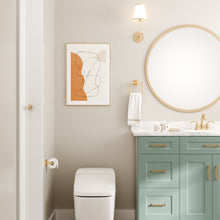 Load image into Gallery viewer, HOMLUX 3-Piece Bath Hardware Set with Towel Ring Toilet Paper Holder and 24 in. Towel Bar in Brass