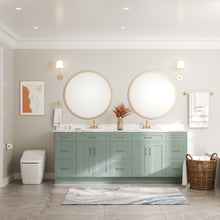 Load image into Gallery viewer, HOMLUX 3-Piece Bath Hardware Set with Towel Ring Toilet Paper Holder and 24 in. Towel Bar in Brass