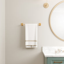 Load image into Gallery viewer, HOMLUX 18 in. Towel Bar with Embossing in Brass