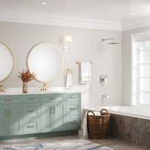 Load image into Gallery viewer, HOMLUX 18 in. Towel Bar with Embossing in Brass