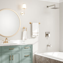 Load image into Gallery viewer, HOMLUX 18 in. Towel Bar with Embossing in Brass