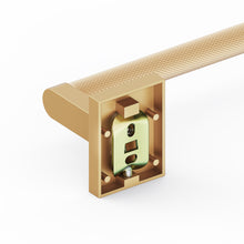 Load image into Gallery viewer, HOMLUX 24 in. Towel Bar with Embossing in Brass