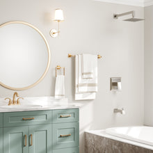 Load image into Gallery viewer, HOMLUX 24 in. Towel Bar with Embossing in Brass