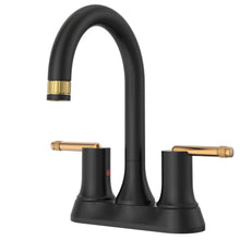 Load image into Gallery viewer, 4 in. Centerset 2-Handle Bathroom Faucet in Matte Black