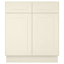 Load image into Gallery viewer, 21"D x 30"W x 34"H Vanity Sink Base Cabinet in Shaker Antique White