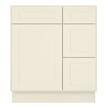 Load image into Gallery viewer, 21"D x 30"W x 34"H Vanity Sink Base Cabinet in Shaker Antique White