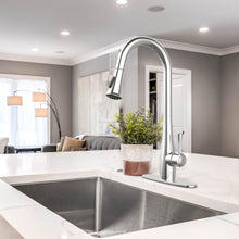 Load image into Gallery viewer, Pull-Down Sprayer Kitchen Faucet with Dual Function in Chrome