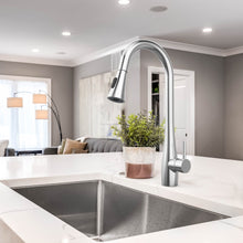 Load image into Gallery viewer, Pull-Down Sprayer Kitchen Faucet with Dual Function in Chrome
