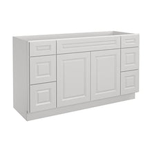 Load image into Gallery viewer, 21"D x 60"W x 34"H Vanity Sink Base Cabinet in Shaker Dove