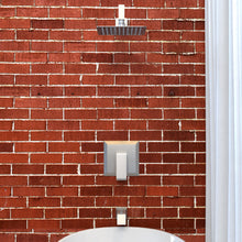 Load image into Gallery viewer, 1-Handle 1-Spray Square 2.5 GPM 8in. Wall Mounted Shower Head