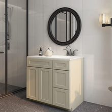 Load image into Gallery viewer, 21"D x 36"W x 34"H Vanity Sink Base Cabinet in Shaker Antique White