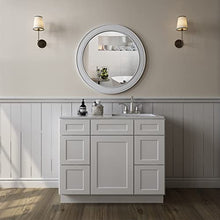 Load image into Gallery viewer, 21"D x 42"W x 34"H Vanity Sink Base Cabinet in Shaker Dove