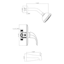 Load image into Gallery viewer, 1-Handle 1-Spray 2.5 GPM 4 in. Shower Head