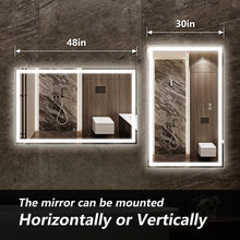 Load image into Gallery viewer, Anti-Fog Dimmable Led Mirror for Bathroom