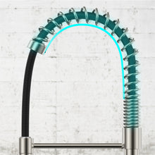 Load image into Gallery viewer, Spring Neck Pull-Down Sprayer Kitchen Faucet