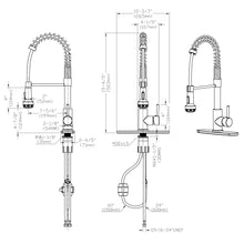 Load image into Gallery viewer, Spring Neck Pull-Down Sprayer Kitchen Faucet