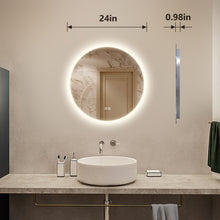 Load image into Gallery viewer, HomLux Round A bathroom mirror -MA04R24TD-OL