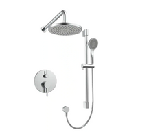 Load image into Gallery viewer, 4-Spray 2.5 GPM 8 in. Dual Shower Head in Chrome