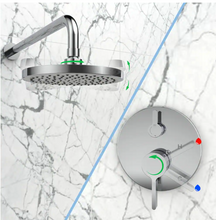 Load image into Gallery viewer, 4-Spray 2.5 GPM 8 in. Dual Shower Head in Chrome