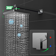 Load image into Gallery viewer, 1-Spray Square High Pressure Tub and Shower Faucet