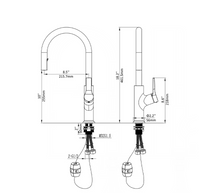Load image into Gallery viewer, Pull Down Sprayer Kitchen Faucet with Hidden Spray Head
