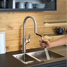 Load image into Gallery viewer, Pull Down Sprayer Kitchen Faucet with Hidden Spray Head