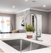 Load image into Gallery viewer, Pull-Down Sprayer Kitchen Faucet with 4-Function