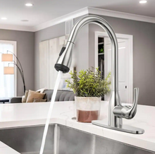 Load image into Gallery viewer, Pull-Down Sprayer Kitchen Faucet with 4-Function