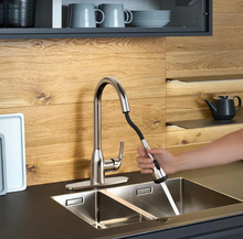 Load image into Gallery viewer, Pull-Down Sprayer Kitchen Faucet with 4-Function