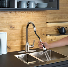 Load image into Gallery viewer, Pull-Down Sprayer Kitchen Faucet with 4-Function