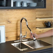 Load image into Gallery viewer, Pull-Down Sprayer Kitchen Faucet with 4-Function