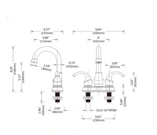 Load image into Gallery viewer, 4 in. Centerset Bathroom Faucet in Brushed Nickel