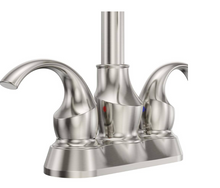 Load image into Gallery viewer, 4 in. Centerset Bathroom Faucet in Brushed Nickel