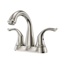 Load image into Gallery viewer, 4 in. Centerset 2-Handle Bathroom Faucet in Brushed Nickel