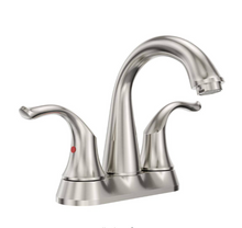 Load image into Gallery viewer, 4 in. Centerset 2-Handle Bathroom Faucet in Brushed Nickel