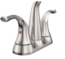 Load image into Gallery viewer, 4 in. Centerset 2-Handle Bathroom Faucet in Brushed Nickel