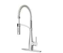 Load image into Gallery viewer, Spring Neck Pull Down Sprayer Kitchen Faucet