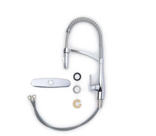 Load image into Gallery viewer, Spring Neck Pull Down Sprayer Kitchen Faucet