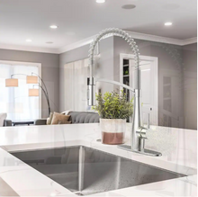 Load image into Gallery viewer, Spring Neck Pull Down Sprayer Kitchen Faucet