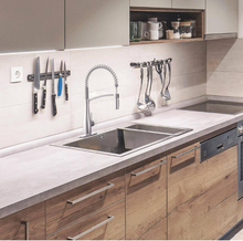 Load image into Gallery viewer, Spring Neck Pull Down Sprayer Kitchen Faucet