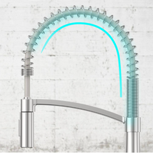 Load image into Gallery viewer, Spring Neck Pull Down Sprayer Kitchen Faucet