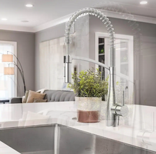 Load image into Gallery viewer, Pull Down Sprayer Kitchen Faucet with Spring Spout