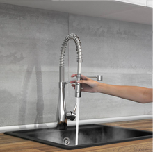 Load image into Gallery viewer, Pull Down Sprayer Kitchen Faucet with Spring Spout