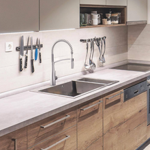 Load image into Gallery viewer, Pull Down Sprayer Kitchen Faucet with Spring Spout